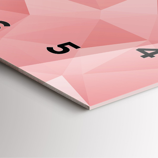 Orologio quadrato in vetro Triangoli astratti