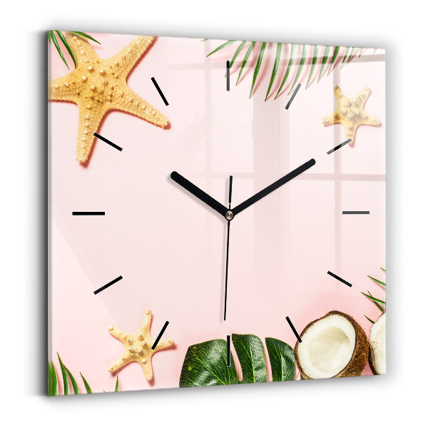 Orologio quadrato in vetro Umore estivo
