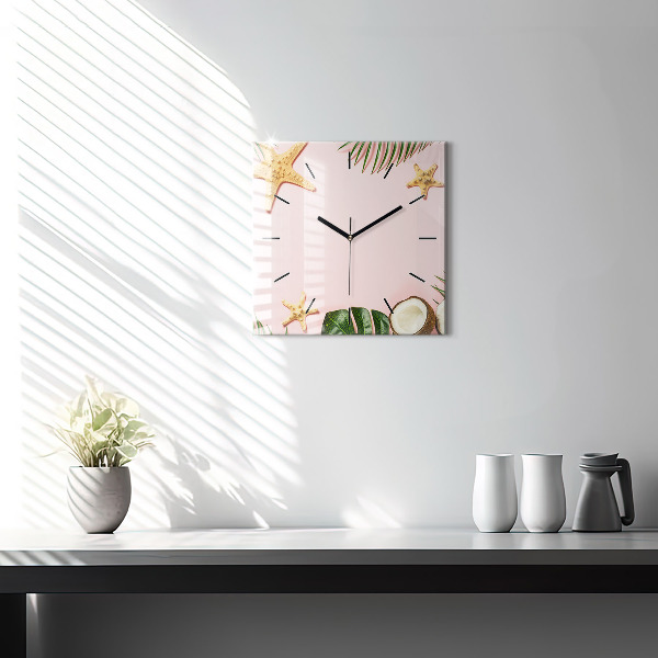 Orologio quadrato in vetro Umore estivo