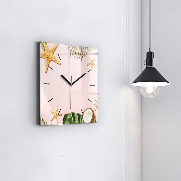 Orologio quadrato in vetro Umore estivo