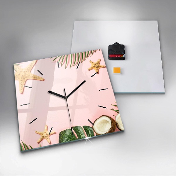 Orologio quadrato in vetro Umore estivo