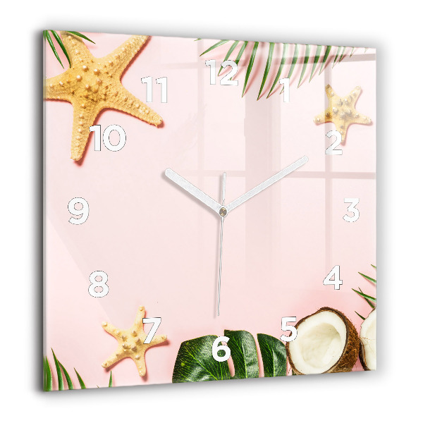 Orologio quadrato in vetro Umore estivo