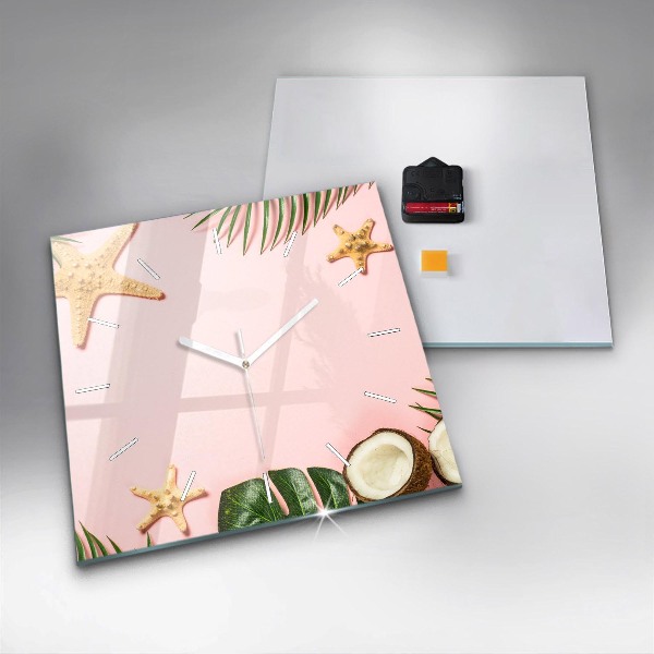 Orologio quadrato in vetro Umore estivo