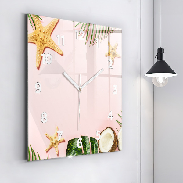Orologio quadrato in vetro Umore estivo