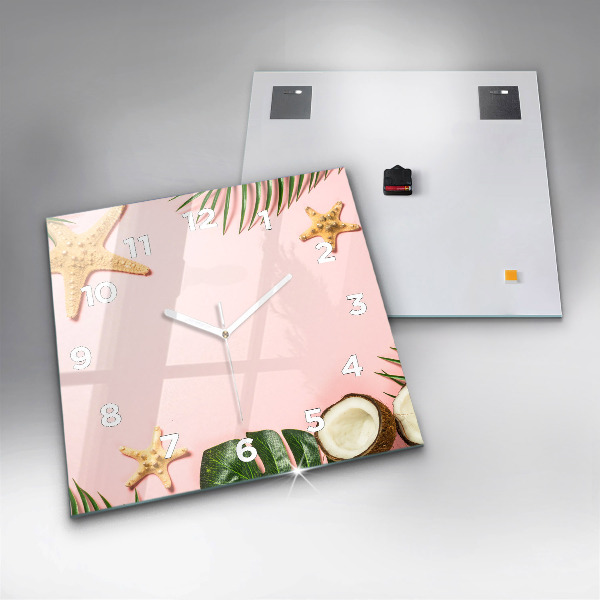 Orologio quadrato in vetro Umore estivo
