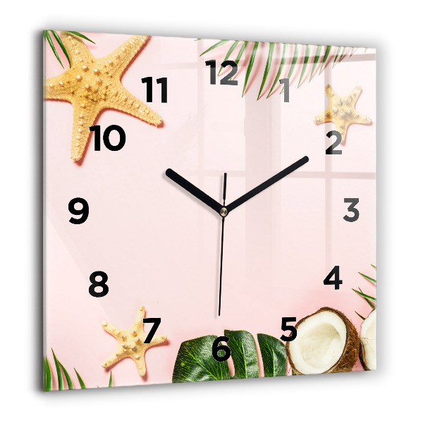 Orologio quadrato in vetro Umore estivo