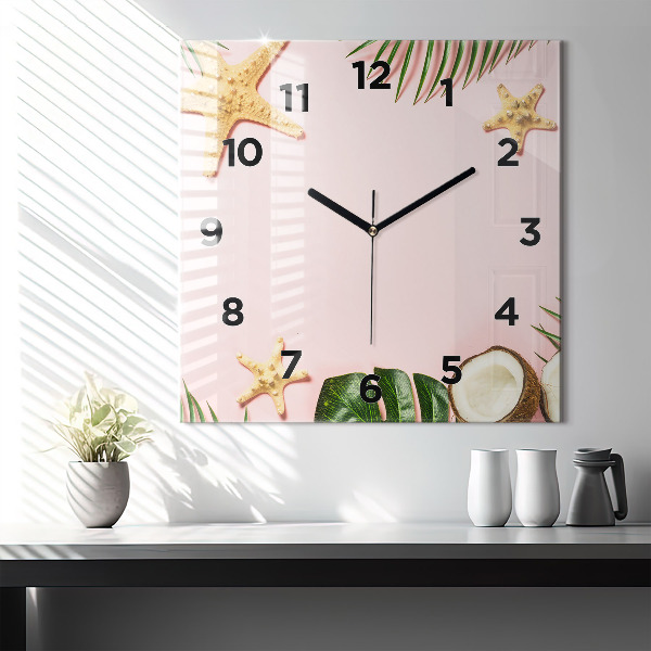 Orologio quadrato in vetro Umore estivo