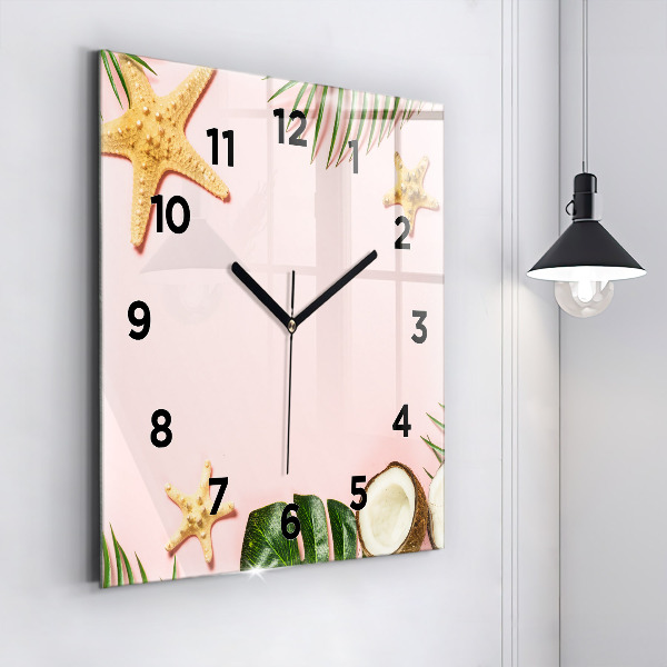 Orologio quadrato in vetro Umore estivo