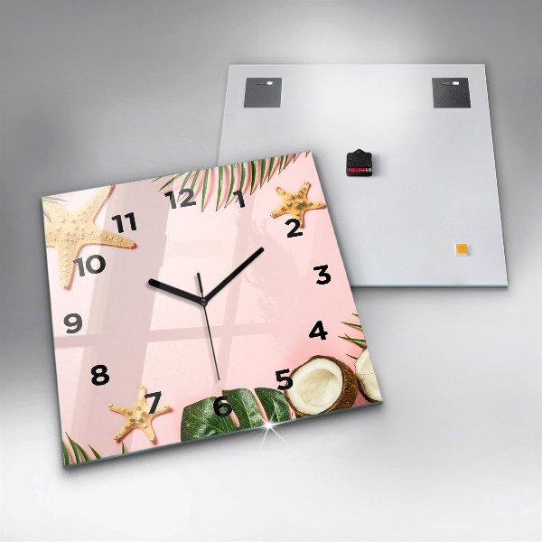 Orologio quadrato in vetro Umore estivo