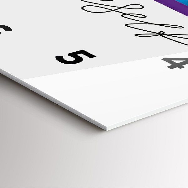 Orologio quadrato in vetro La scritta Sii te stesso