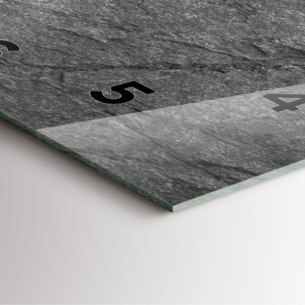 Orologio quadrato in vetro Roccia vulcanica