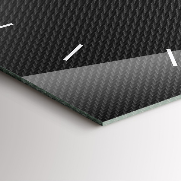 Orologio quadrato in vetro Astrazione oscura