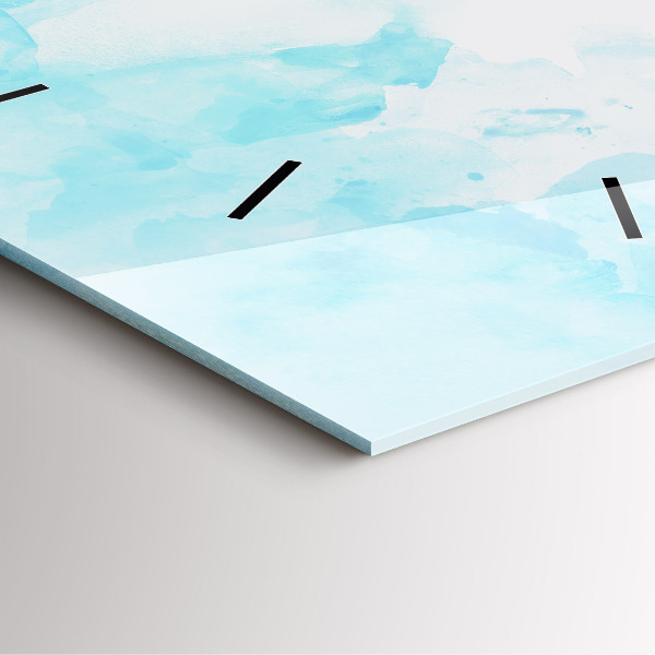 Orologio quadrato in vetro Macchie dipinte