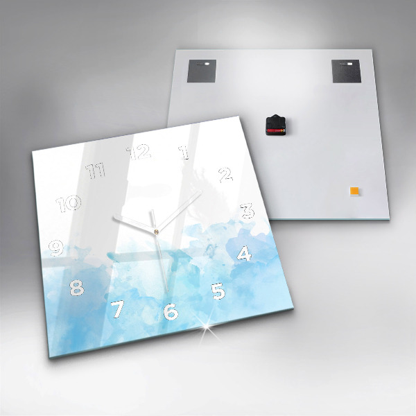 Orologio quadrato in vetro Macchie dipinte