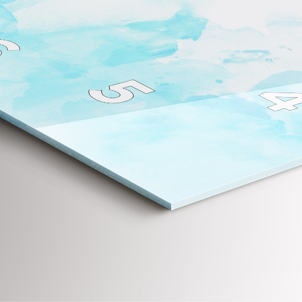 Orologio quadrato in vetro Macchie dipinte