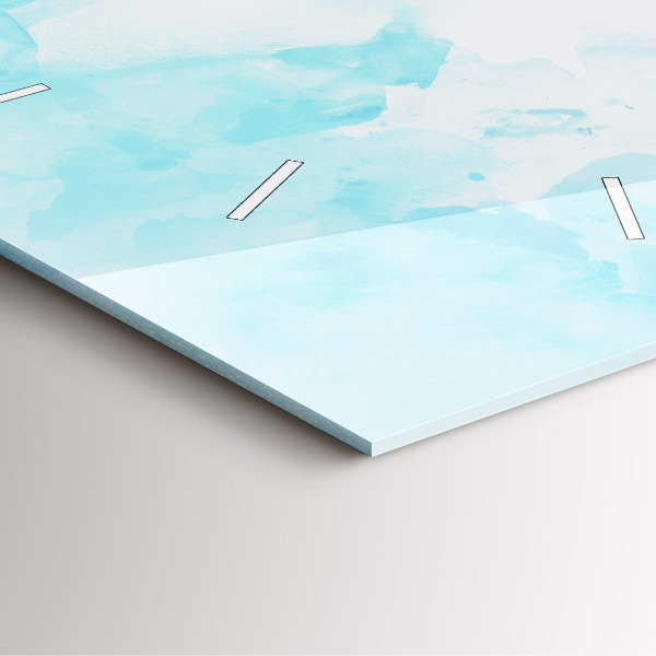 Orologio quadrato in vetro Macchie dipinte