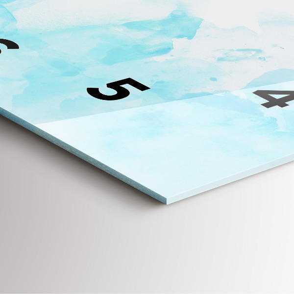 Orologio quadrato in vetro Macchie dipinte