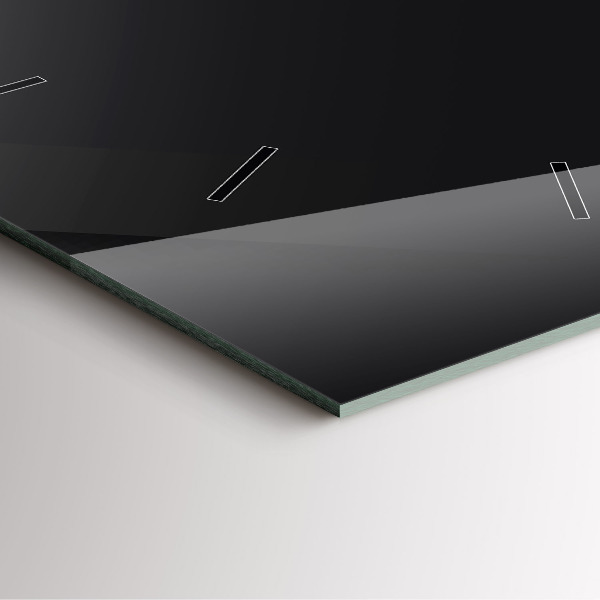 Orologio quadrato in vetro Modello di parete scura