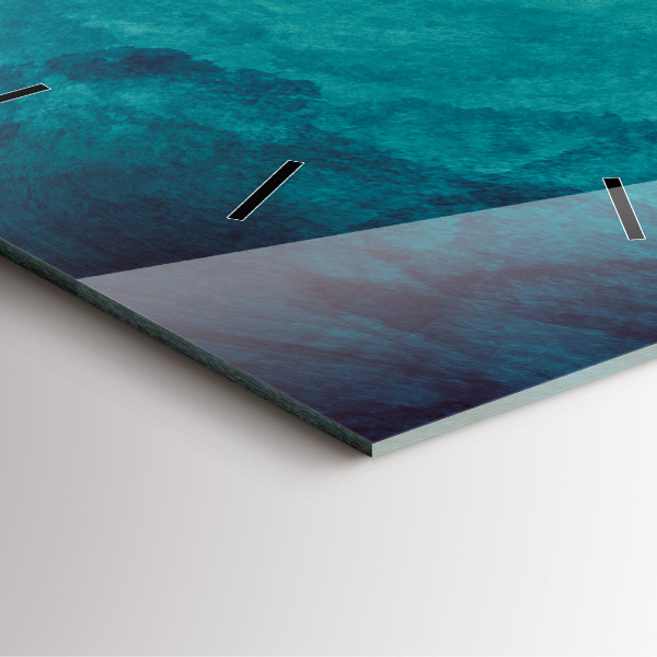 Orologio quadrato in vetro Profondità di astrazione