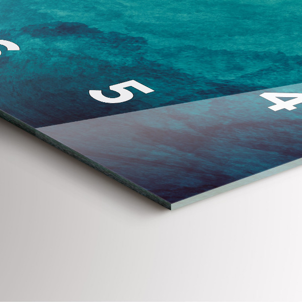 Orologio quadrato in vetro Profondità di astrazione