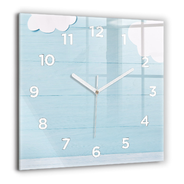 Orologio quadrato in vetro Consiglio dei bambini