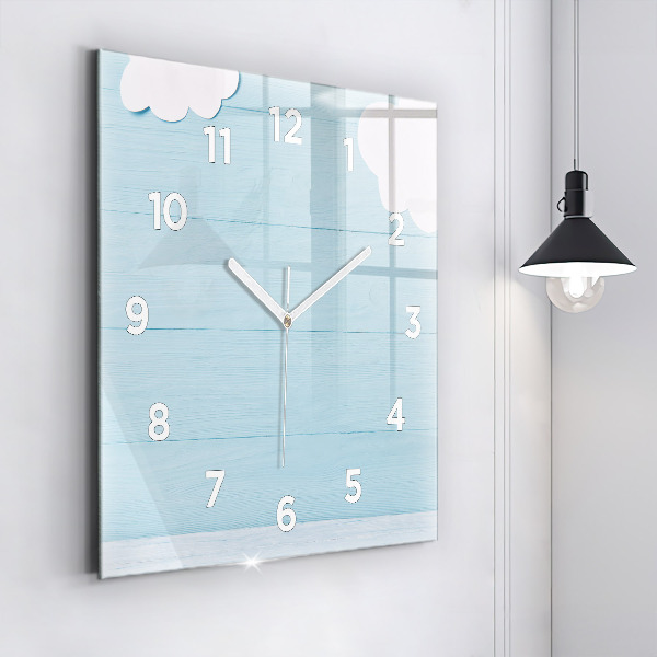 Orologio quadrato in vetro Consiglio dei bambini