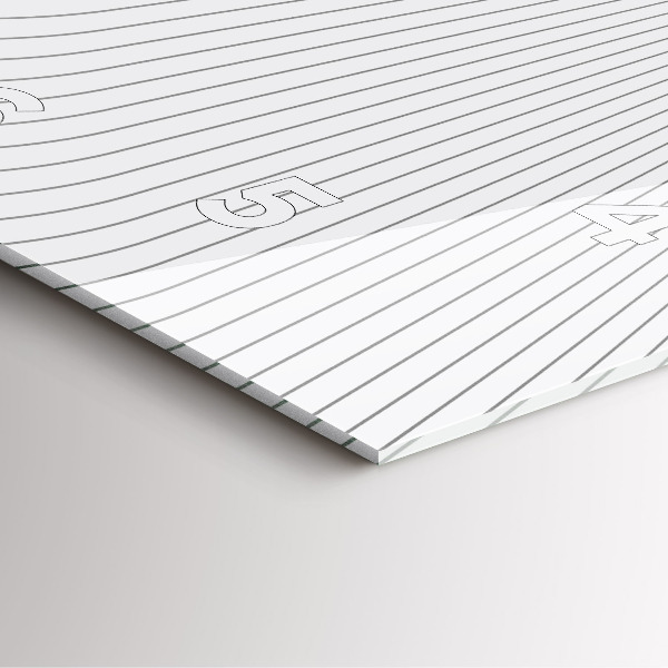 Orologio quadrato in vetro Linee di astrazione