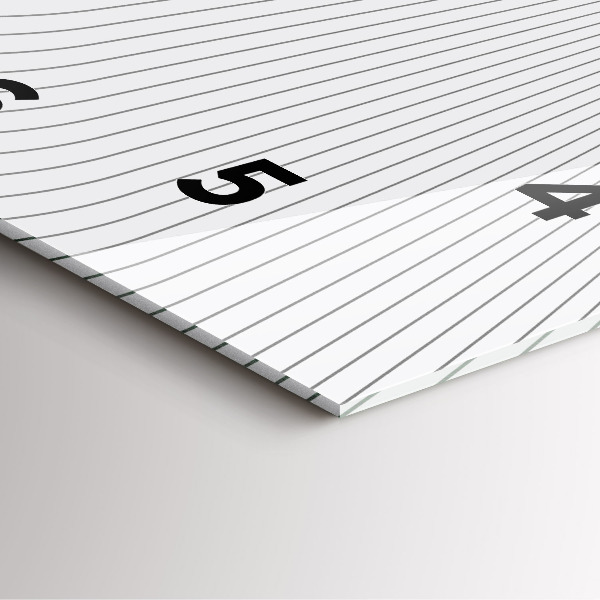 Orologio quadrato in vetro Linee di astrazione