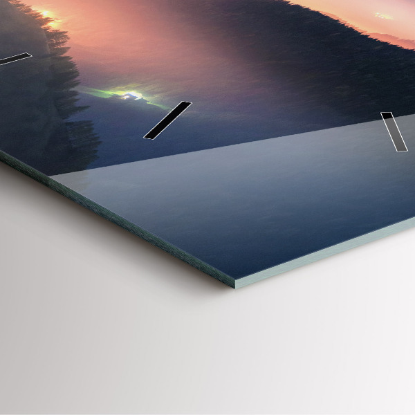 Orologio quadrato in vetro Paesaggio di picco di montagna