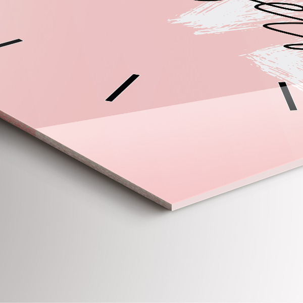 Orologio quadrato in vetro La scritta Ama te stesso