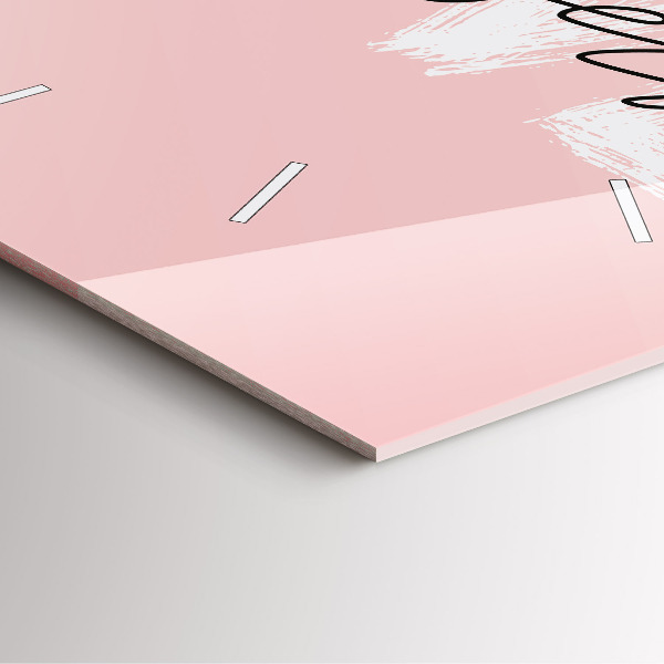 Orologio quadrato in vetro La scritta Ama te stesso