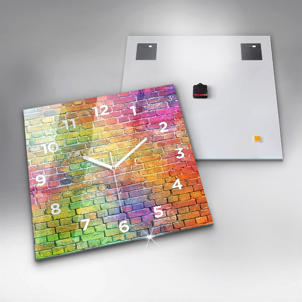 Orologio quadrato in vetro Muro dipinto