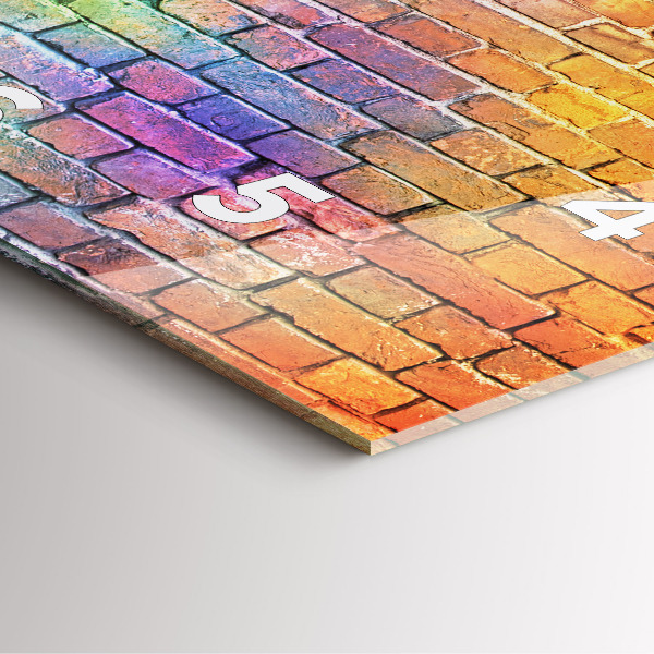 Orologio quadrato in vetro Muro dipinto