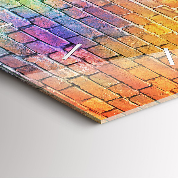 Orologio quadrato in vetro Muro dipinto