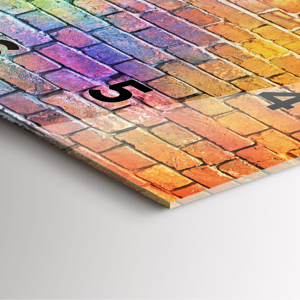 Orologio quadrato in vetro Muro dipinto