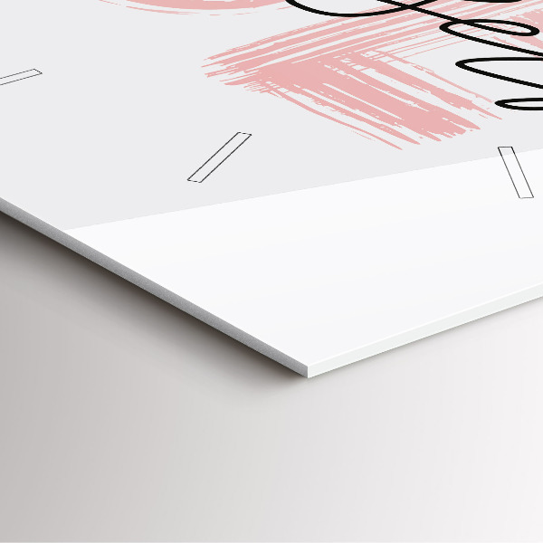 Orologio quadrato in vetro La scritta Sii te stesso