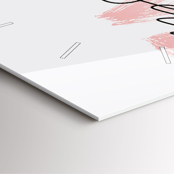 Orologio quadrato in vetro La scritta Ama te stesso