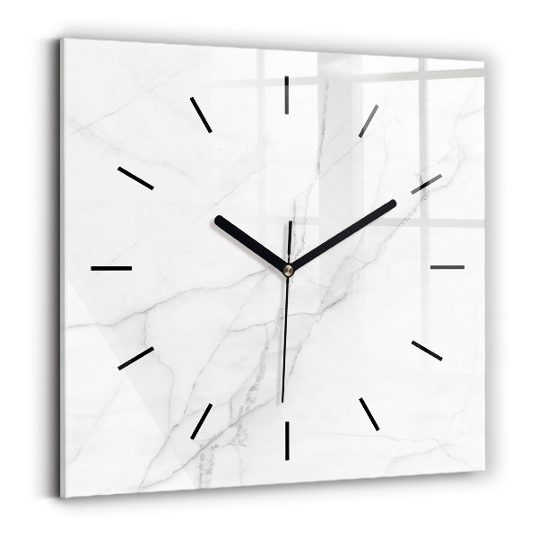 Orologio quadrato in vetro Marmo decorativo