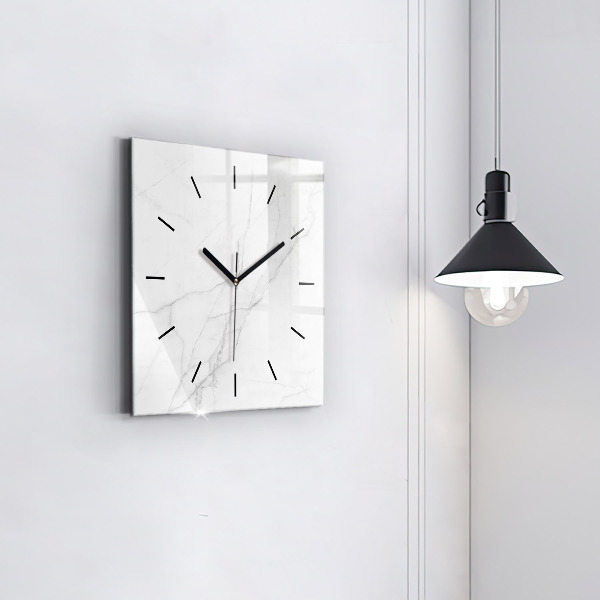 Orologio quadrato in vetro Marmo decorativo