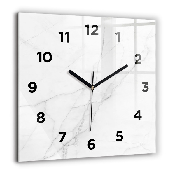 Orologio quadrato in vetro Marmo decorativo