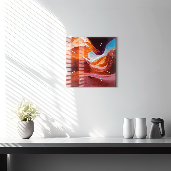 Orologio quadrato in vetro Canyon