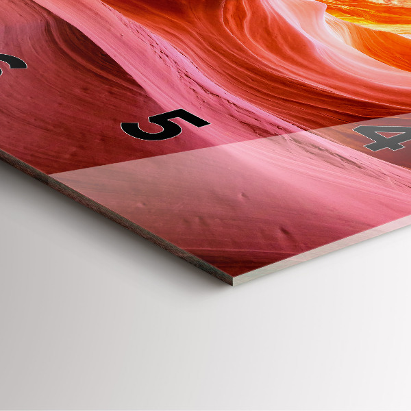 Orologio quadrato in vetro Canyon