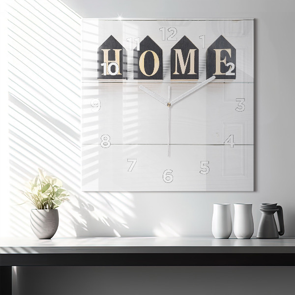 Orologio quadrato La casa dell'iscrizione