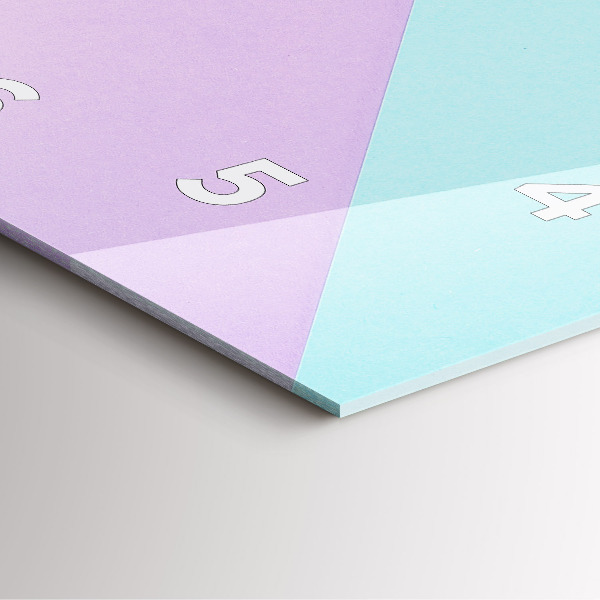 Orologio quadrato Motivo pastello