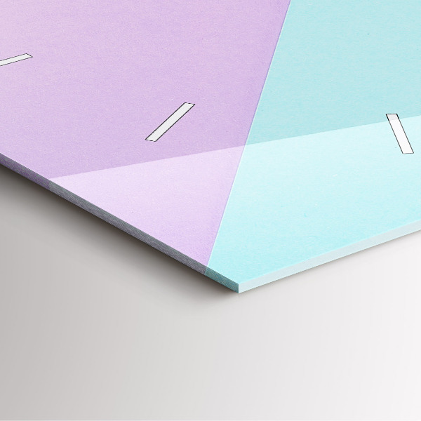 Orologio quadrato Motivo pastello