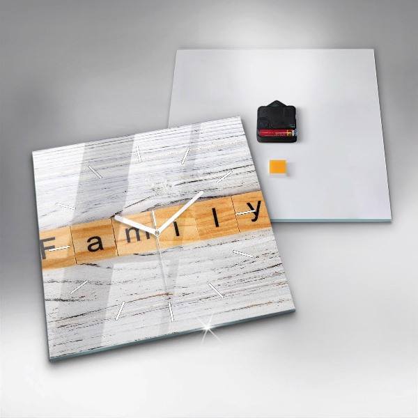 Orologio quadrato Famiglia