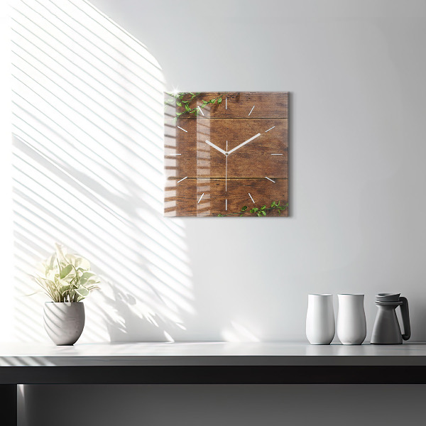 Orologio quadrato Legno rustico
