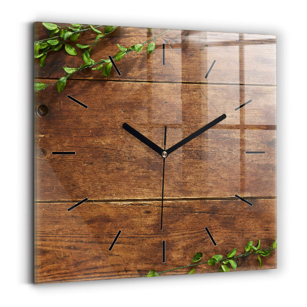 Orologio quadrato Legno rustico