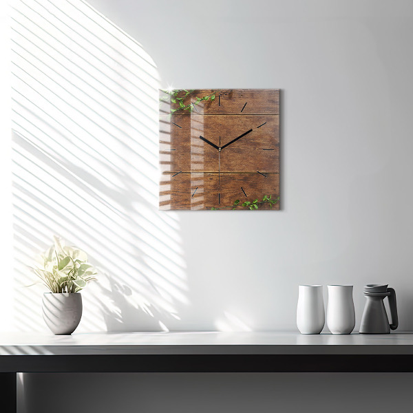 Orologio quadrato Legno rustico