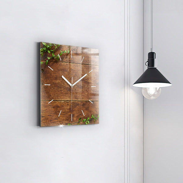 Orologio quadrato Legno rustico